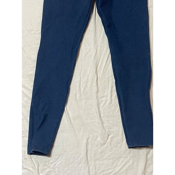 a new day jegging leggings solid blue back pockets cotton blend size medium READ - Picture 3 of 8